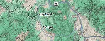 Mountain trail at sunset